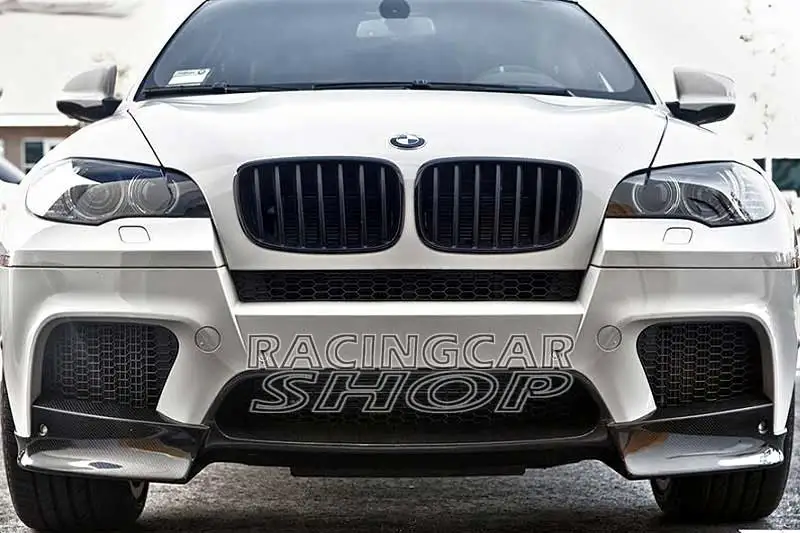 АК Стиль Настоящее углеродное волокно передний спойлер сплиттер для BMW E70 E71 X5M X6M