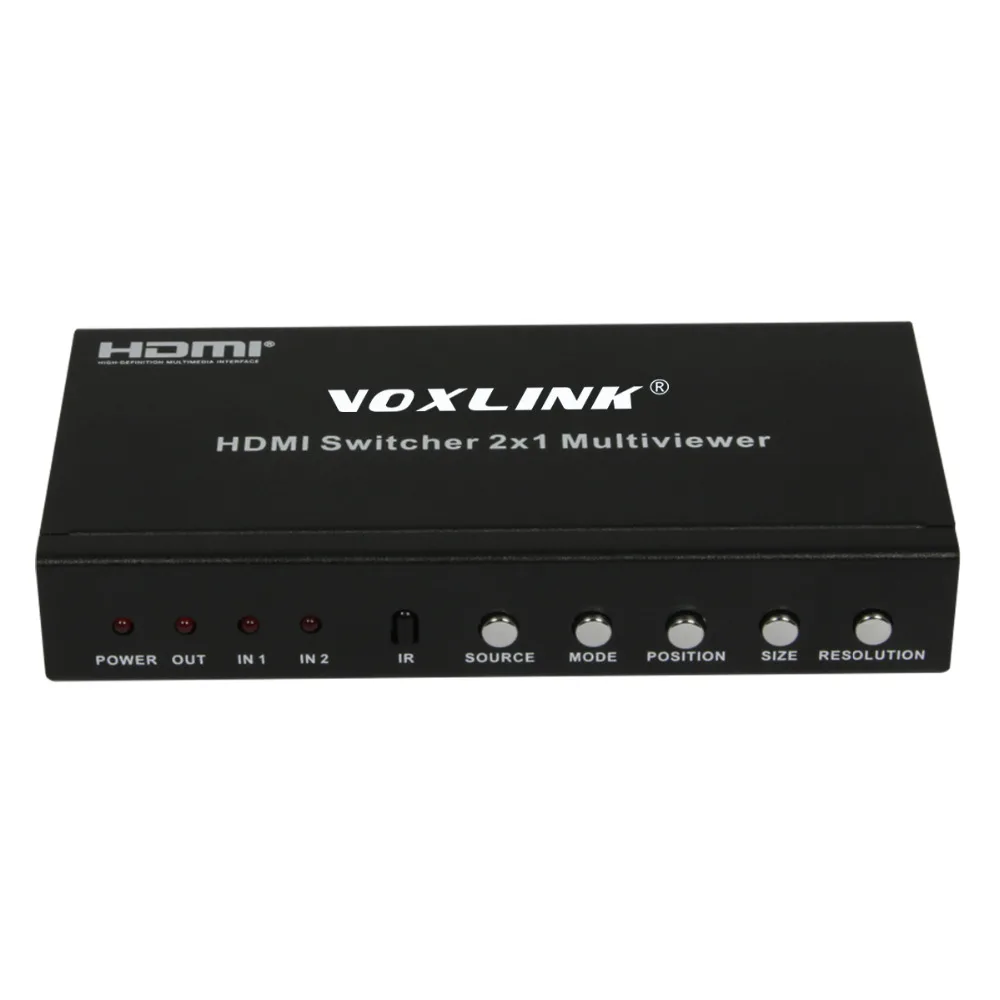 Voxlink 1080 P 2x1 Переключатель HDMI 2 Вход 1 выход Multi-Viewer PIP коробка переключения