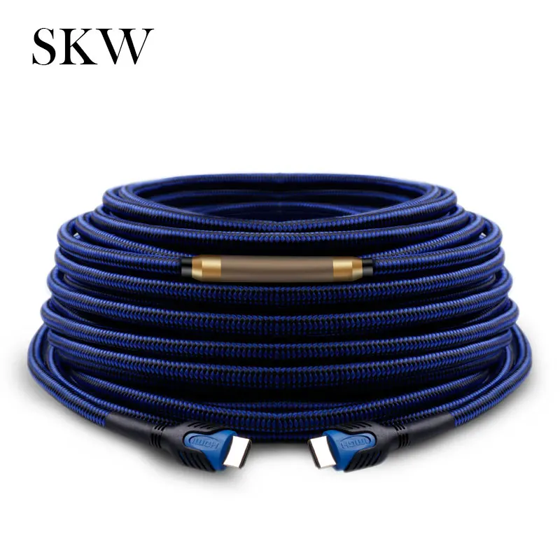 SKW Премиум длинный цифровой HD активный 4 K/3D HDMI 2 0 кабель с магнитным кольцом 30 м 50
