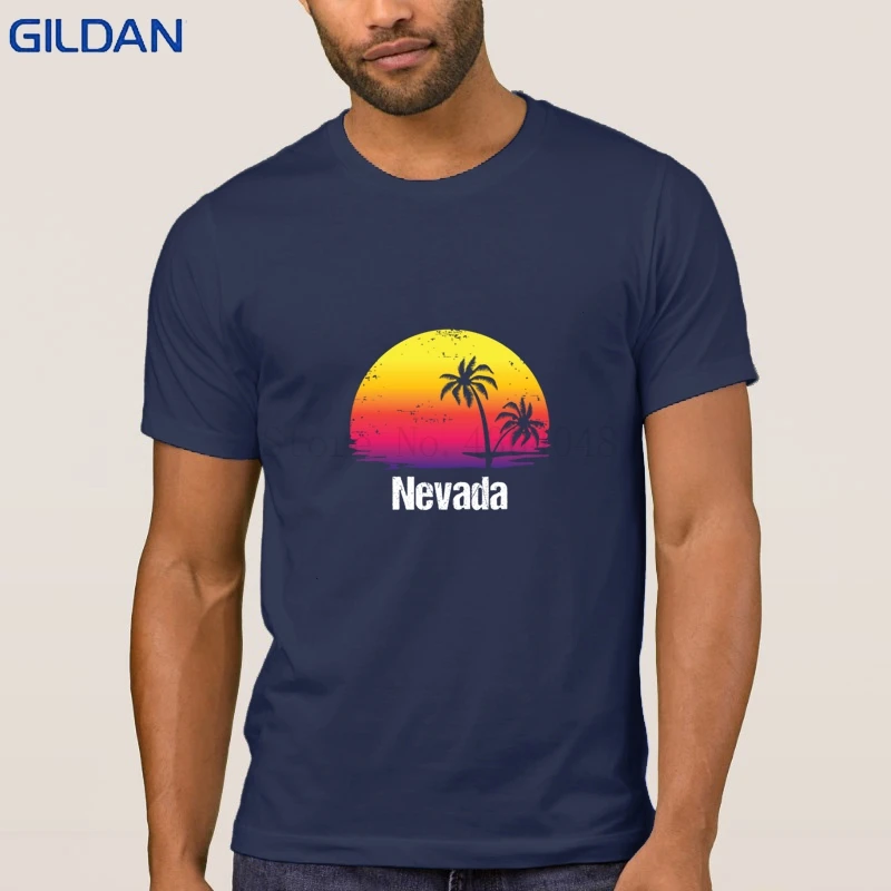 Юмор летние каникулы Nevada футболка одноцветное Цвет Camiseta для Для мужчин веселый