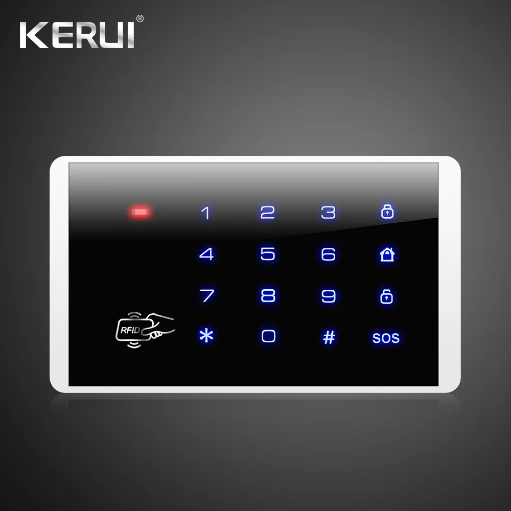 KERUI k7 дюймов TFT дисплей сенсорный экран аварийная сигнализация wifi GSM домашняя