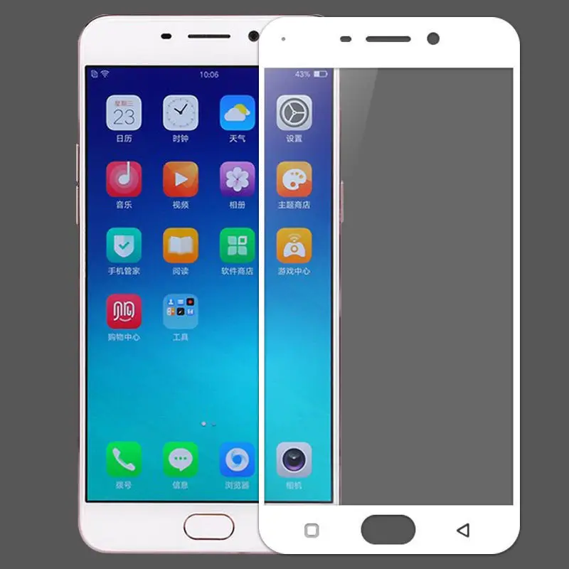 Полное покрытие закаленное стекло для OPPO F1 Plus Защитная пленка экрана