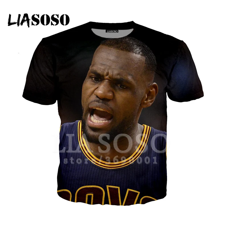 Мужская Мода 3d футболка самого ценного игрока NBA из команды star с надписью LeBron James