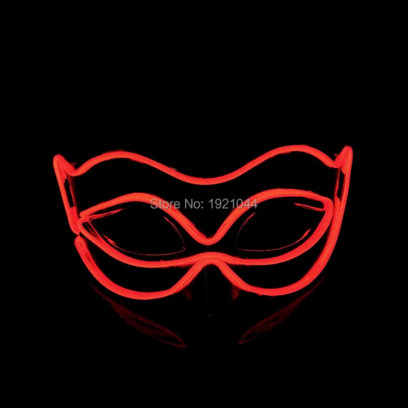 EL Люминесцентная Цвет маска для лица Уход за кожей ПВХ сияющая вспышка