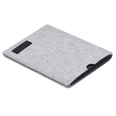 gray Модная фетровая сумка для ноутбука Macbook Air 13, сумка Pro 13 12 11, новинка 15, сенсорная панель, чехол для Xiaomi Mi, ноутбук 15,6 чехол - Цвет: gray