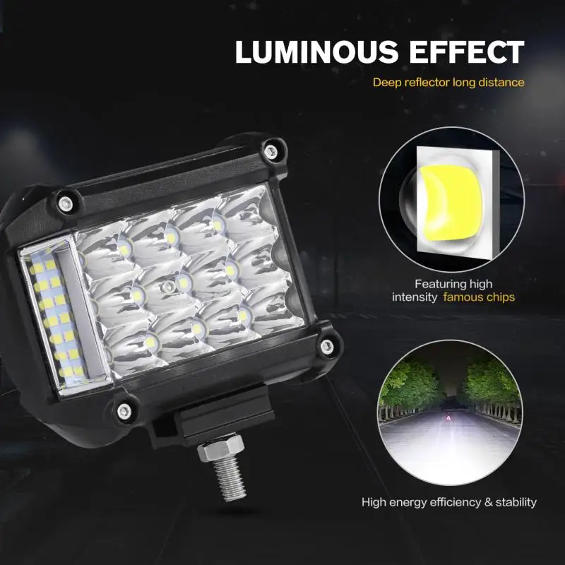 AUXMART 4 &quotсветодиодный светильник для вождения автомобиля с Горным креплением