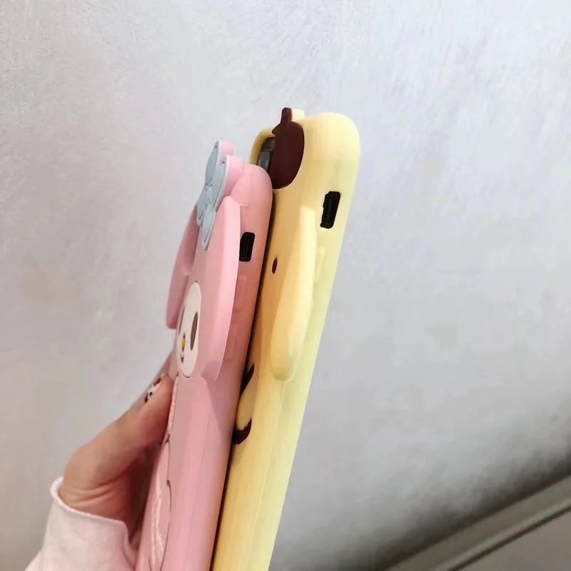 Мультяшный милый чехол для телефона My Melody IPhone 11 Pro MAX 6 6S 7 8 Plus X XR XS Pom Purin Мягкий