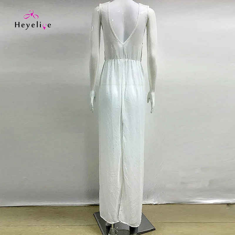 Женское пляжное платье-бикини белое платье-накидка без рукавов Пляжное платье