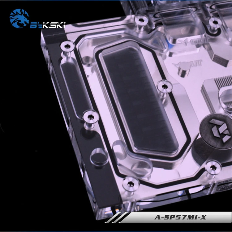 Bykski A-SP57MI-X полный охват GPU водный блок для Sapphire RX570 4G D5 его теплоотвод видеокарты
