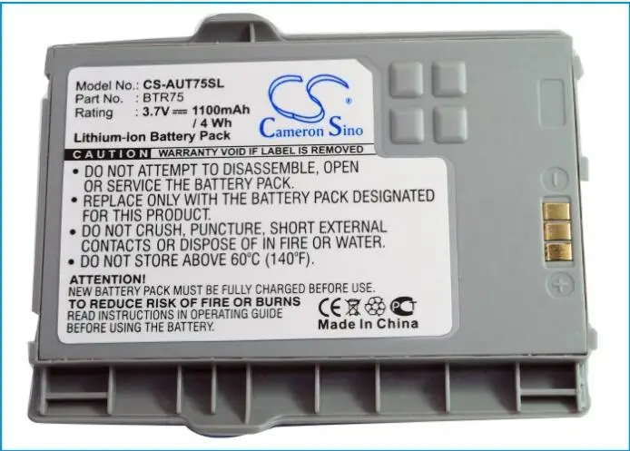 

Cameron Sino 1100mAh battery for AT&T GTX75 Quickfire BTR75 for AUDIOVOX GTX75 Quickfire BTR75 for UTSTARCOM GTX75