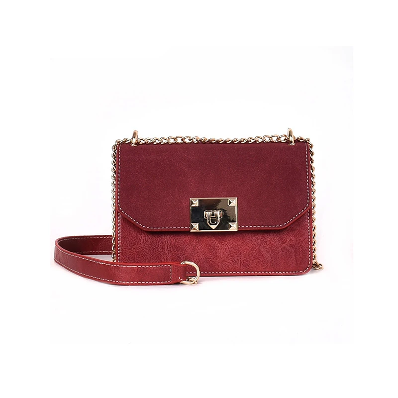 Square bag for women 2019 new fashion chain shoulder female quality leather crossbody bags simple solid colour handbag | Багаж и сумки