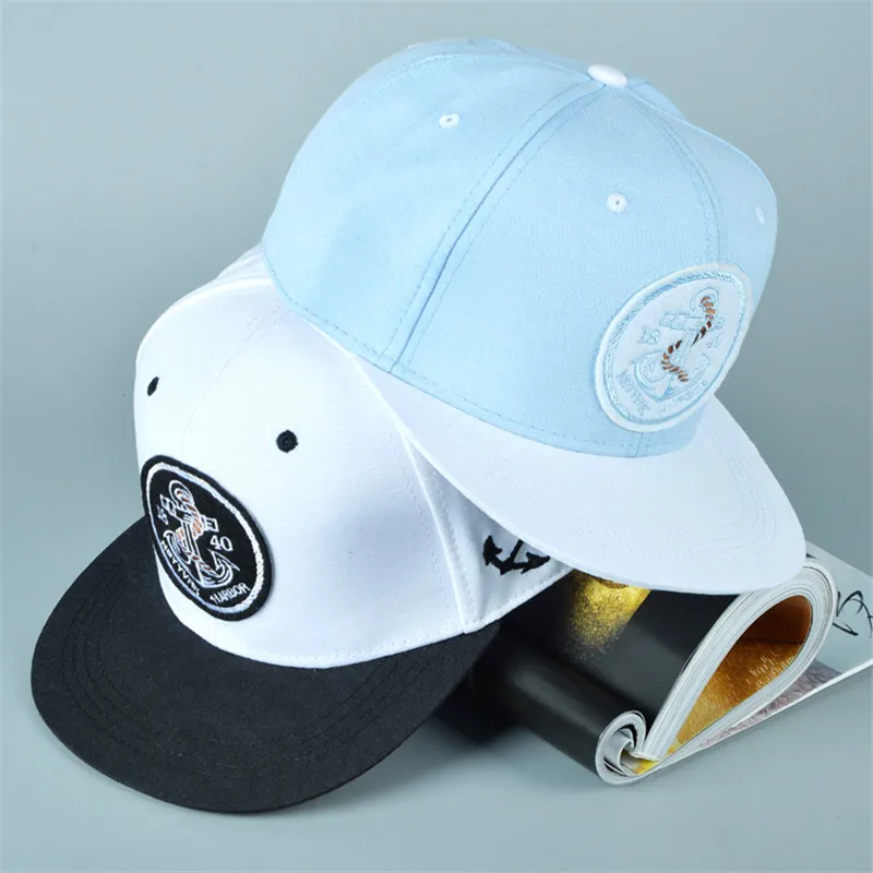 Новый патч с якорем bone snapback 1840 Нью Йорк Харбор бейсболка хип хоп мода casquette