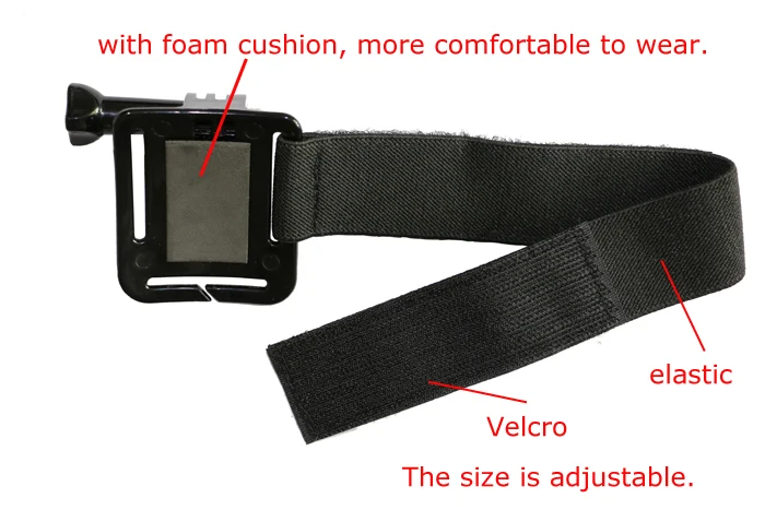 Регулируемый ремешок на запястье эластичный браслет руку крепление для Gopro Hero 1 2 3