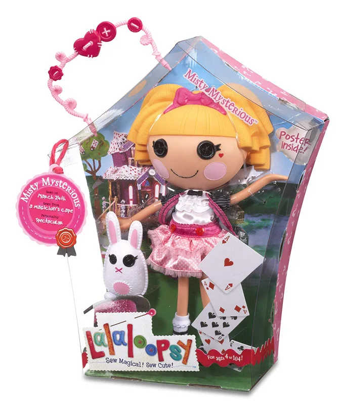 Новая Lalaloopsy большая кукла 30 см Мисти таинственный с питомцем кролик Гламурная модель игрушки Детские Куклы Игрушки для девочек детские подарки