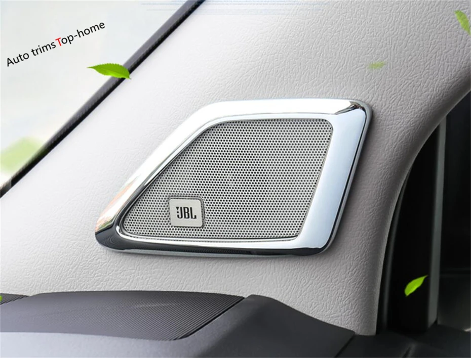 

Yimaautotrims Fit For Toyota Land Curious Prado FJ150 2014 - 2020 ABS Chrome Pillar A Stereo Speaker Audio Sound Cover Trim