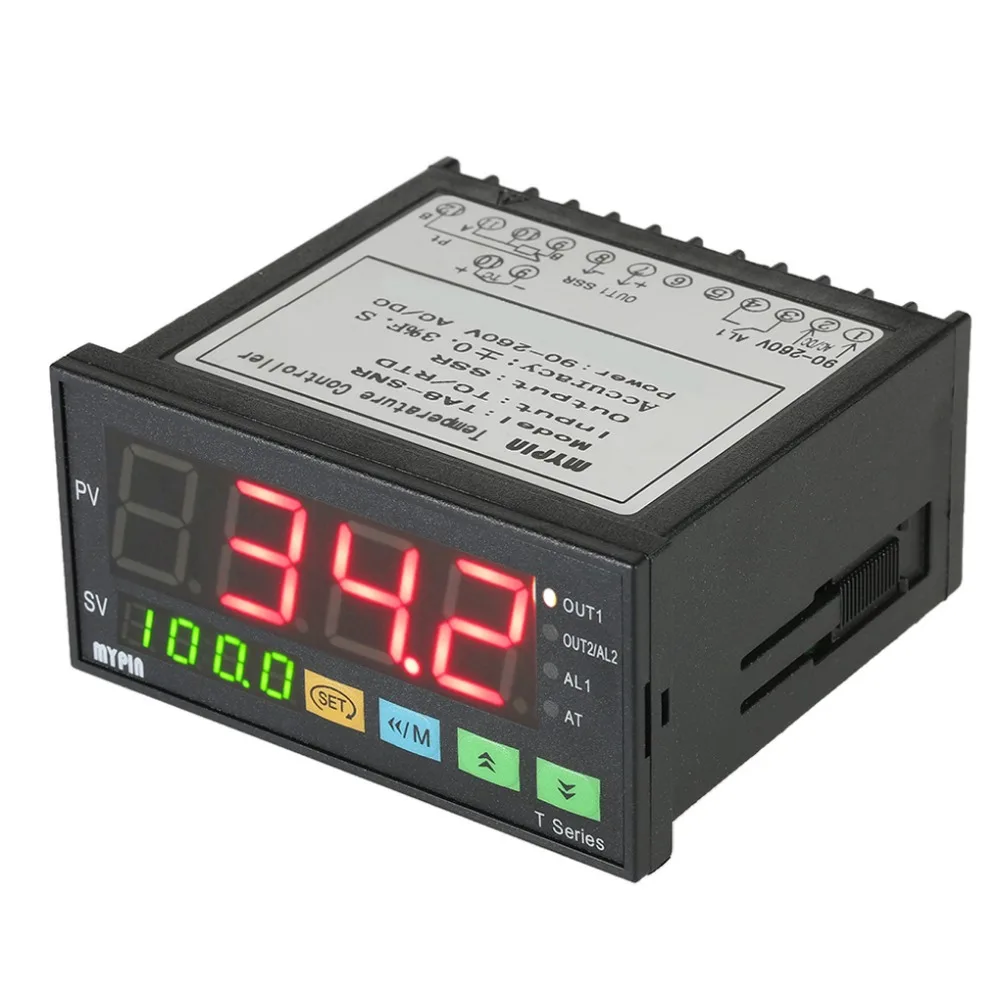 TA8-SNR термометр MYPIN 90-265 в AC/DC двойной светодиодный цифровой F/C PID регулятор