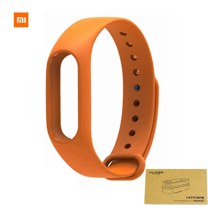 original orange Xiaomi mi ремешок цветной браслет mi Band 2 аксессуары сменный умный ремешок силиконовый браслет - Цвет: original orange