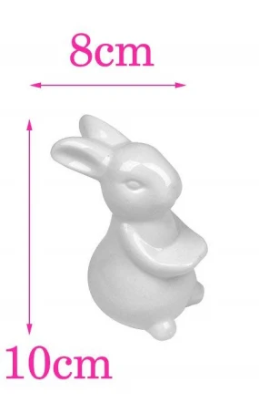 small rabbit Фарфоровая тарелка для тортов, керамический держатель для ног белого кролика, Креативные украшения для дома, керамические украшения, аксессуары для чая, кондитерский поднос - Цвет: small rabbit