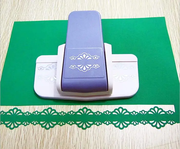 Большой компостер для перфорации краев foam paper устройство для тиснения скрапбукинга край ремесло удар для ручной работы DIY бумажный резак ремесло подарок - Цвет: Juhua