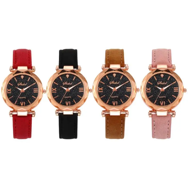 Роскошные женские часы магнитные звездное небо Женские кварцевые наручные