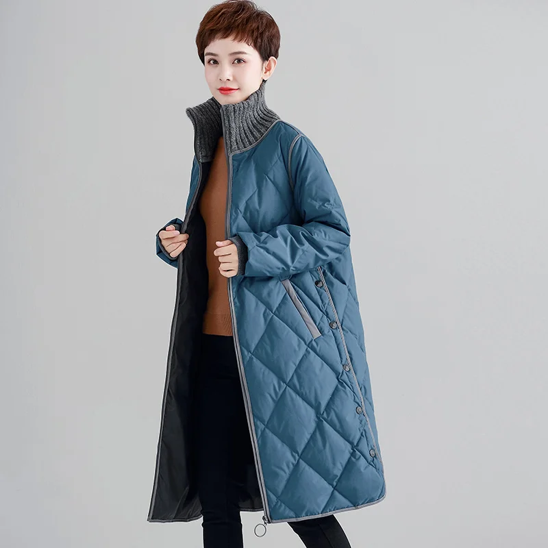 Женский длинный пуховик большой размер зима осень 2019|Женские пуховики| |