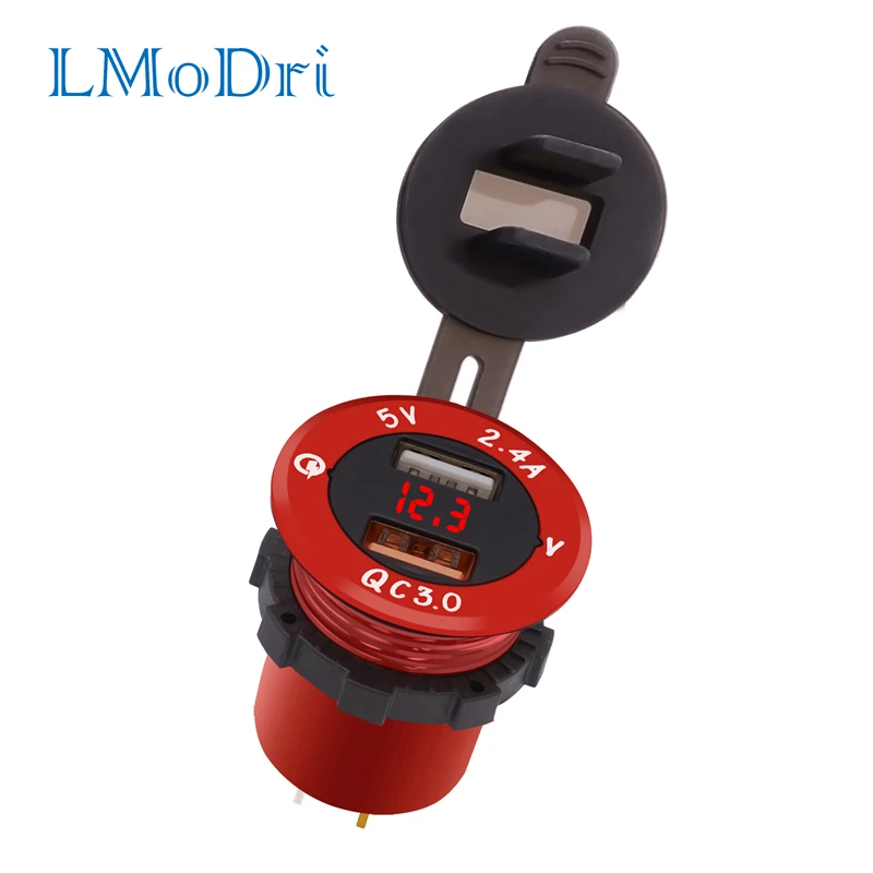 Автомобильное зарядное устройство LMoDri QC 3 0 с двумя USB портами|Кабели адаптеры и