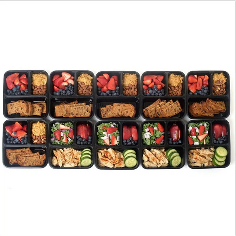 Многоразовые пластиковые контейнеры для хранения пищевых продуктов с 3