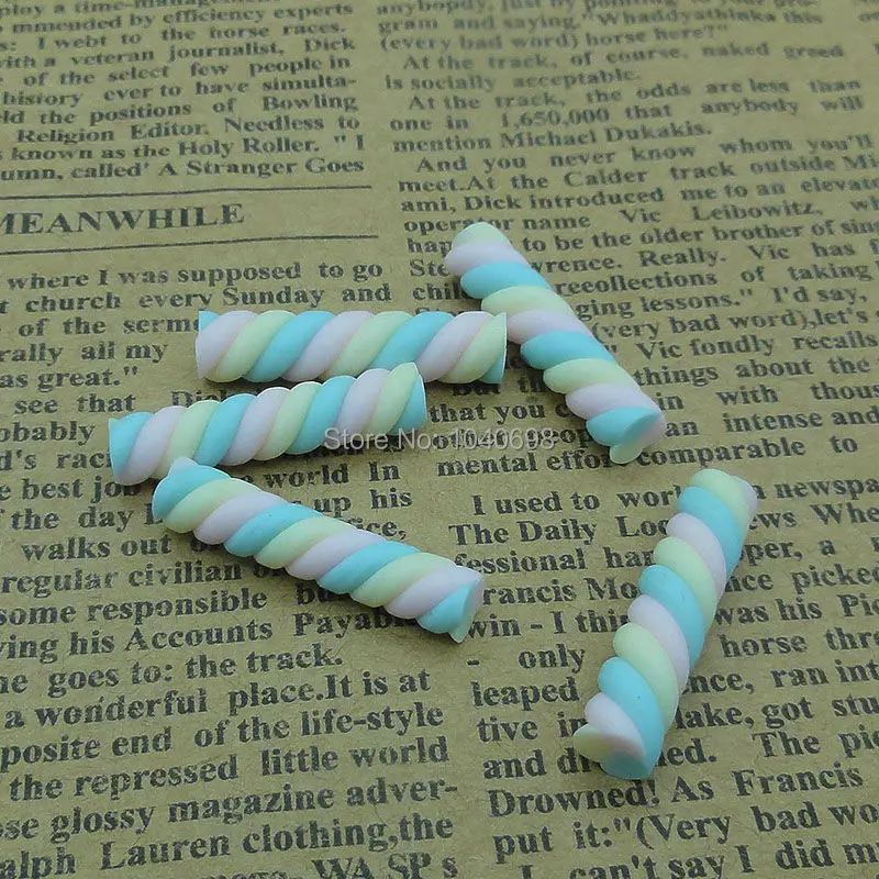 

20/лот Полимерная глина Маленький милый Зефир на палочке конфеты 25*5 мм украшения для скрапбукинга DIY Украшение для телефона