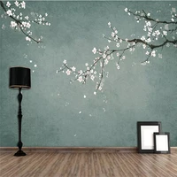 custom mural wallpaper hand painted flowers and birds figure tv background wall