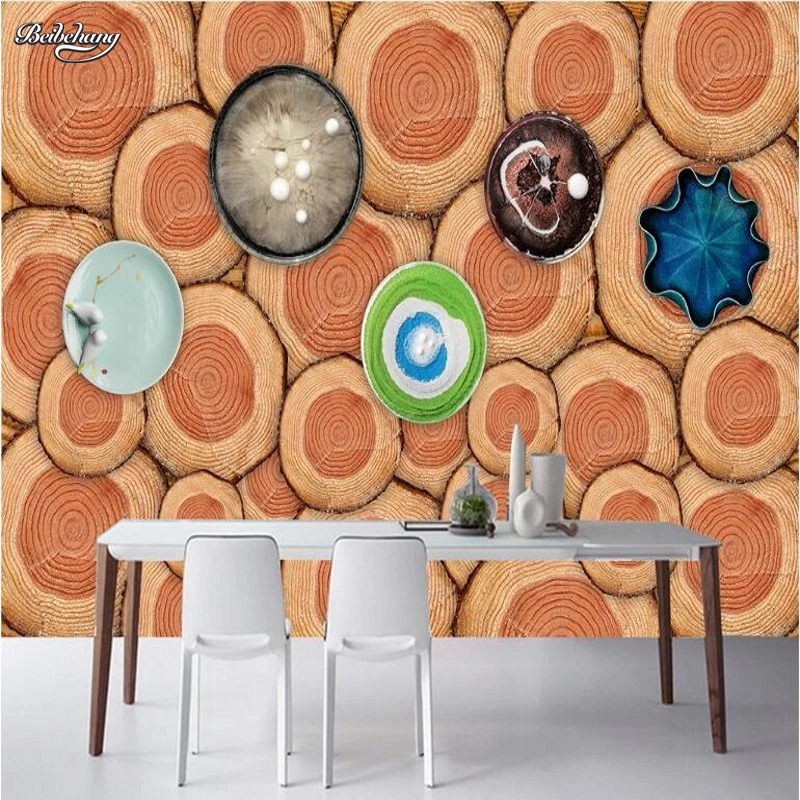 Beibehang Фреска Ретро Ностальгический Континентальный деревянный поднос фрески для