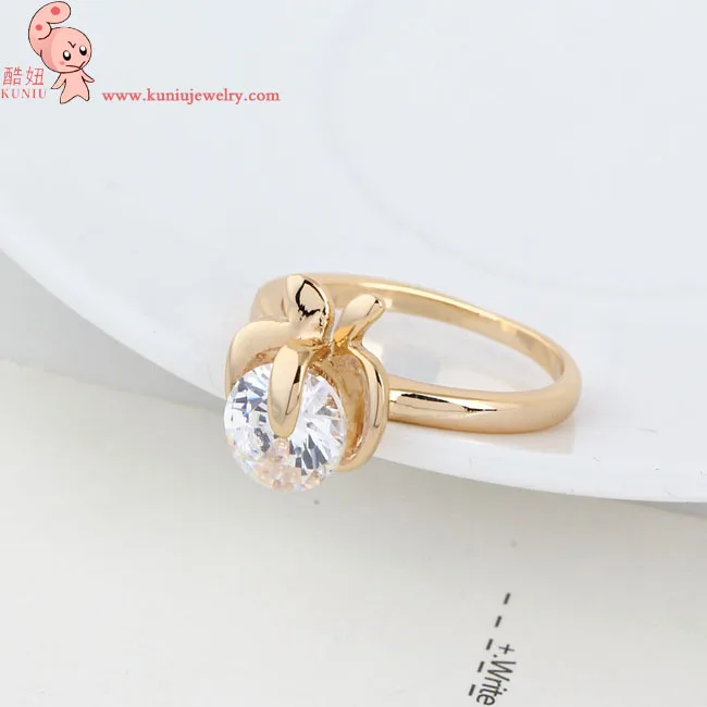Модные Позолоченные Кольца Яблоко новые корейские кольца|korean ring|plated goldring for lady |