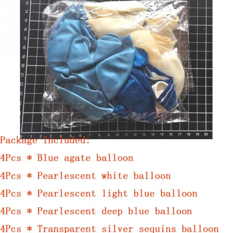 20 шт. синий мрамор конфетти воздушный шар букет Наборы Шаров детские игрушки для