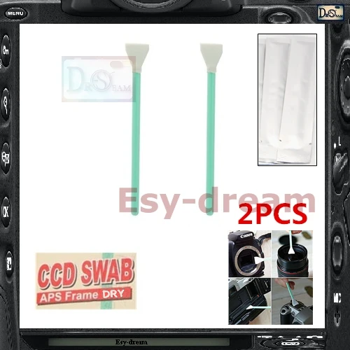2PCS Microfiber Dry Sensor Cleaning CMOS CCD Swab Sticks For APS-C Canon 7D Mark II 700D 1200D 1000D D7000 D5300 D3300 Camera |