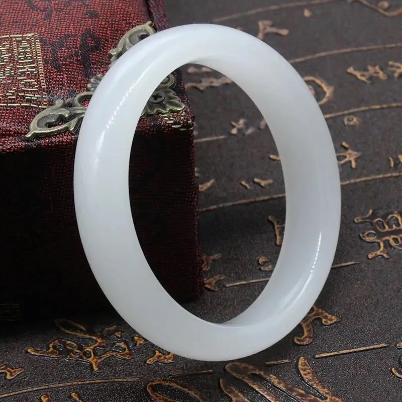 Сертификат Ювелирные изделия Белый Кафф голубой кальцит нефрит красивый сладкий