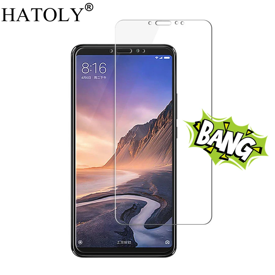 2 шт. закаленное стекло для xiaomi mi Max 3 ультратонкая Защитная пленка экрана Xiao HATOLY 6 9