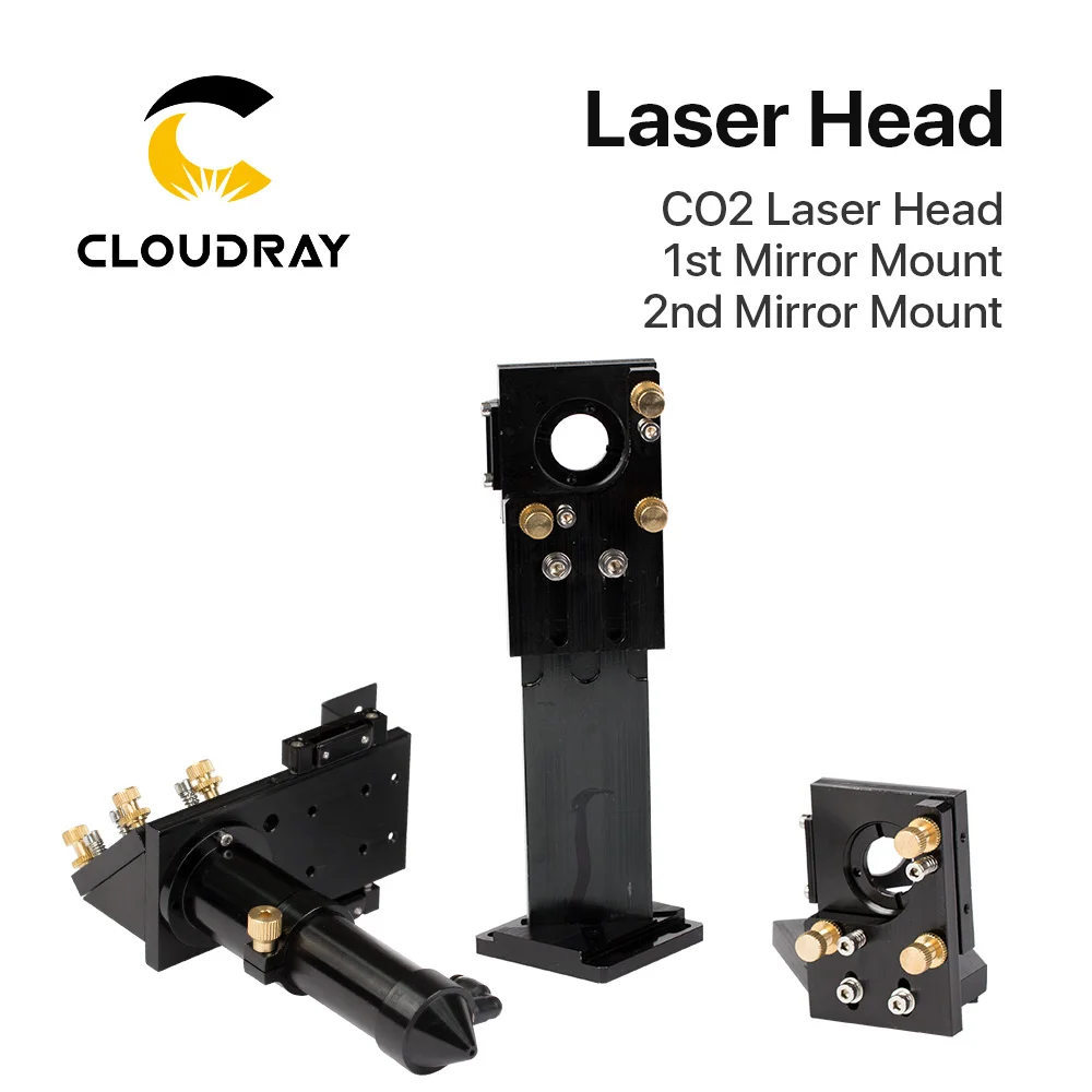 Cloudray CO2 набор лазерной головки/диаметр зеркала 30 и диаметр объектива 25 FL 63,5 и 101,6 интегративный держатель - Цвет: Laser Head set