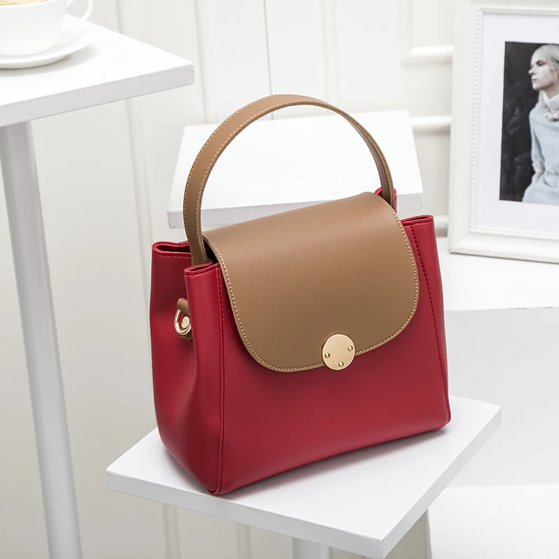 Цвет ведро женщина хит цвет простой сумки 2019 новый корейский моды взрыв раздел