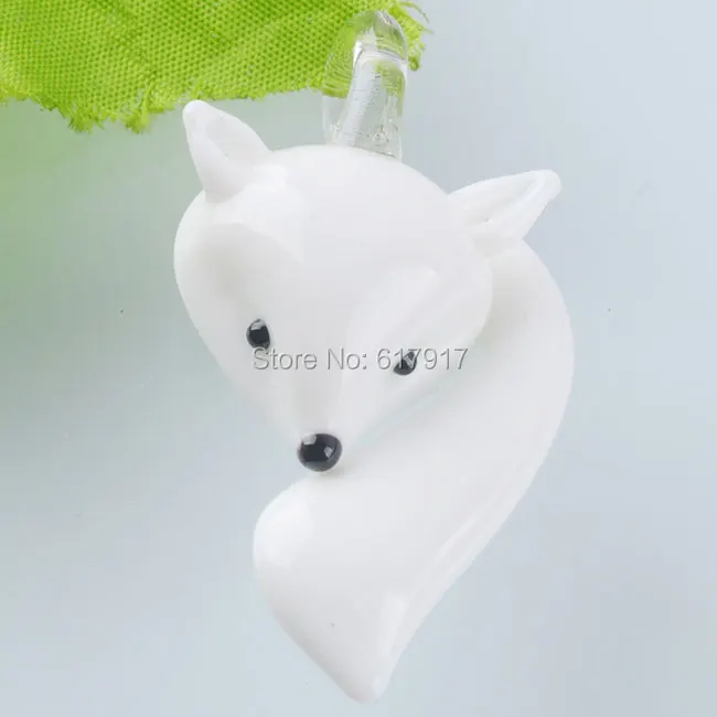 Бесплатная доставка смешанных цветов 7 шт. умная лиса Glass стеклянная бусина