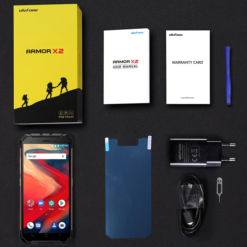 Ulefone Armor X2 IP68 водонепроницаемый мобильный телефон Android 8 1 5 &quotHD четырехъядерный 2