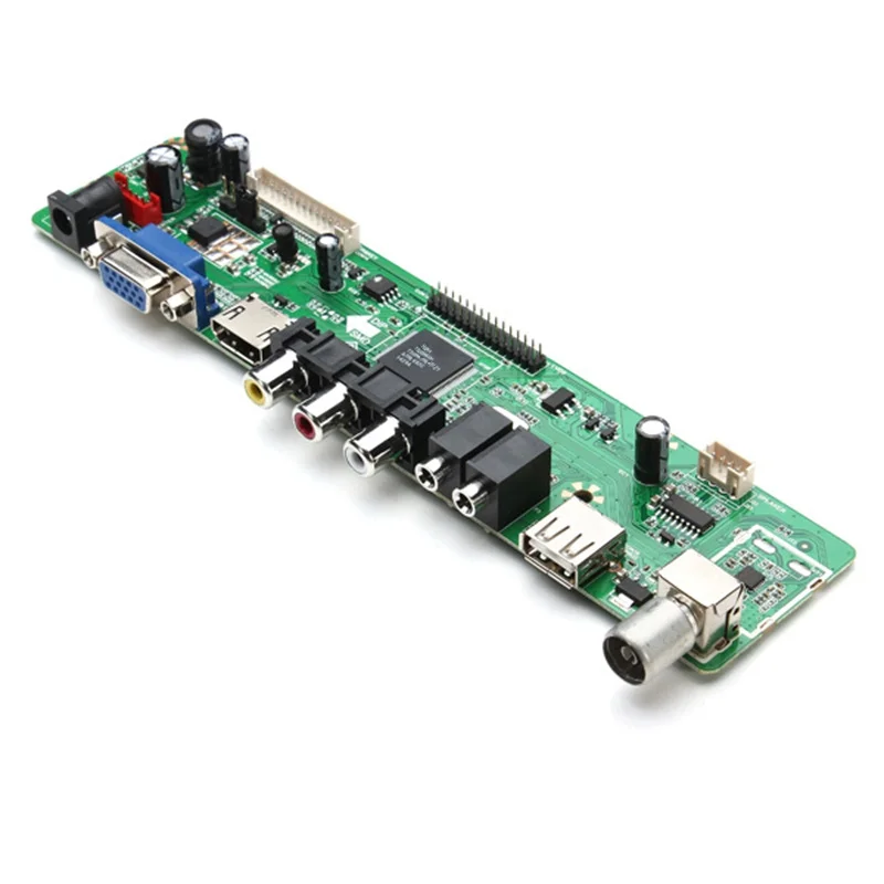 MV56U. A V56 Универсальный ЖК ТВ контроллер драйвер платы ТВ/ПК/VGA/HDMI/USB интерфейс USB
