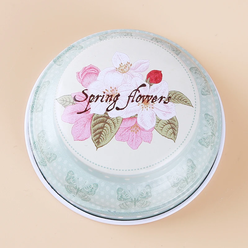 Кухня домашний Декор металл цветочный кофе чай сахар контейнер для конфет банка