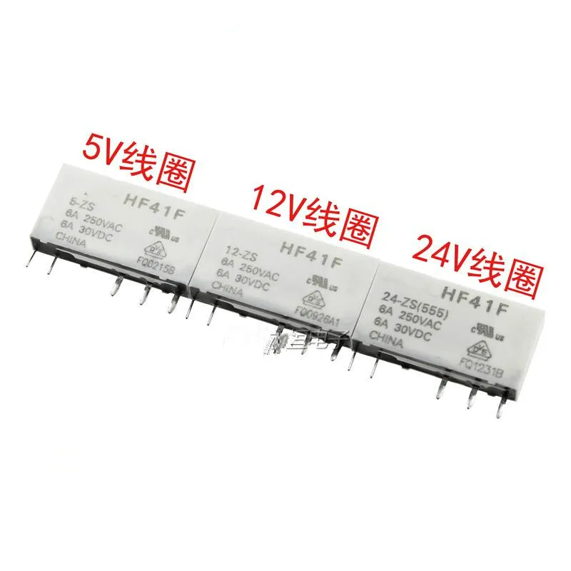 HF41F 005 012 024 ZS 6A 5В 12В 24В РЕЛЕ Новое 41F 1Z C2 1|Интегральные схемы| |