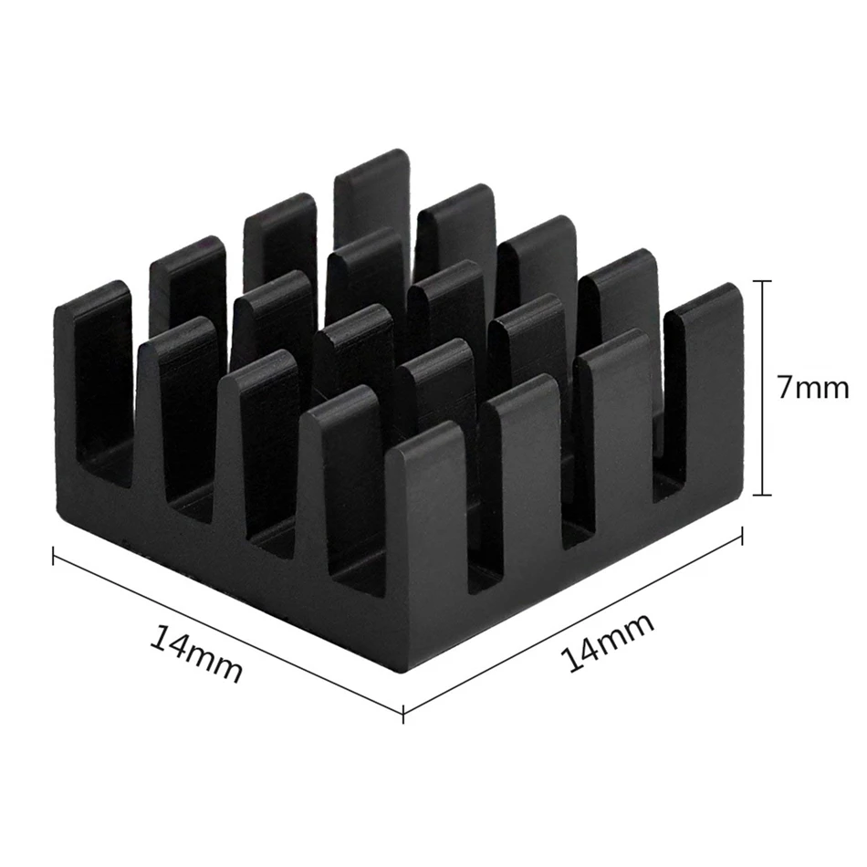 Black Aluminum Heatsink Cooler Cooling Kit for Raspberry Pi 3 2 Model B+ | Компьютеры и офис