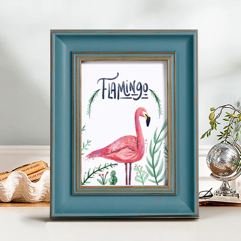 Lovely Color Plastic Photo Frame For Baby Multi Size Picture Frame For Table Desktop Home Decor Gift For Kids marcos para fotos - Цвет: zuojiulan