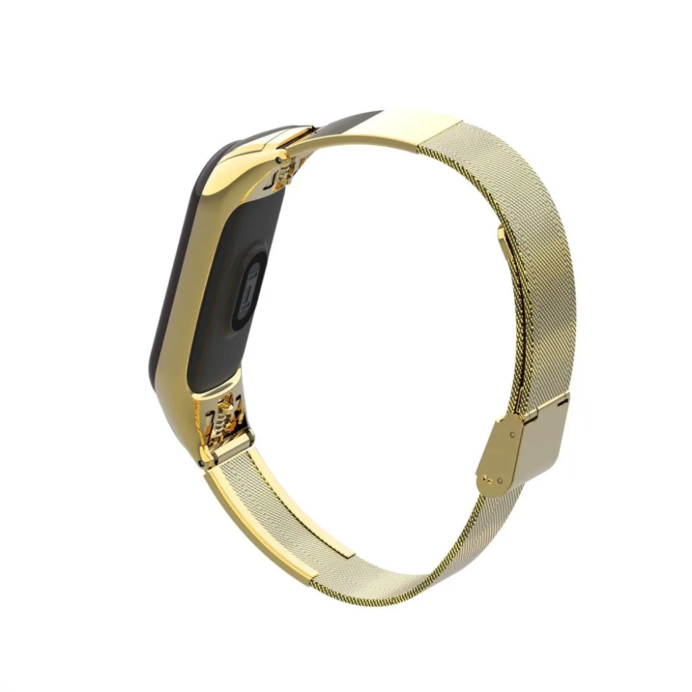 Роскошный ремешок на запястье для Xiaomi mi Band 3 xiomi xaomi mi band Band3 mi lanese Магнитный петля металлический браслет на запястье ремешки