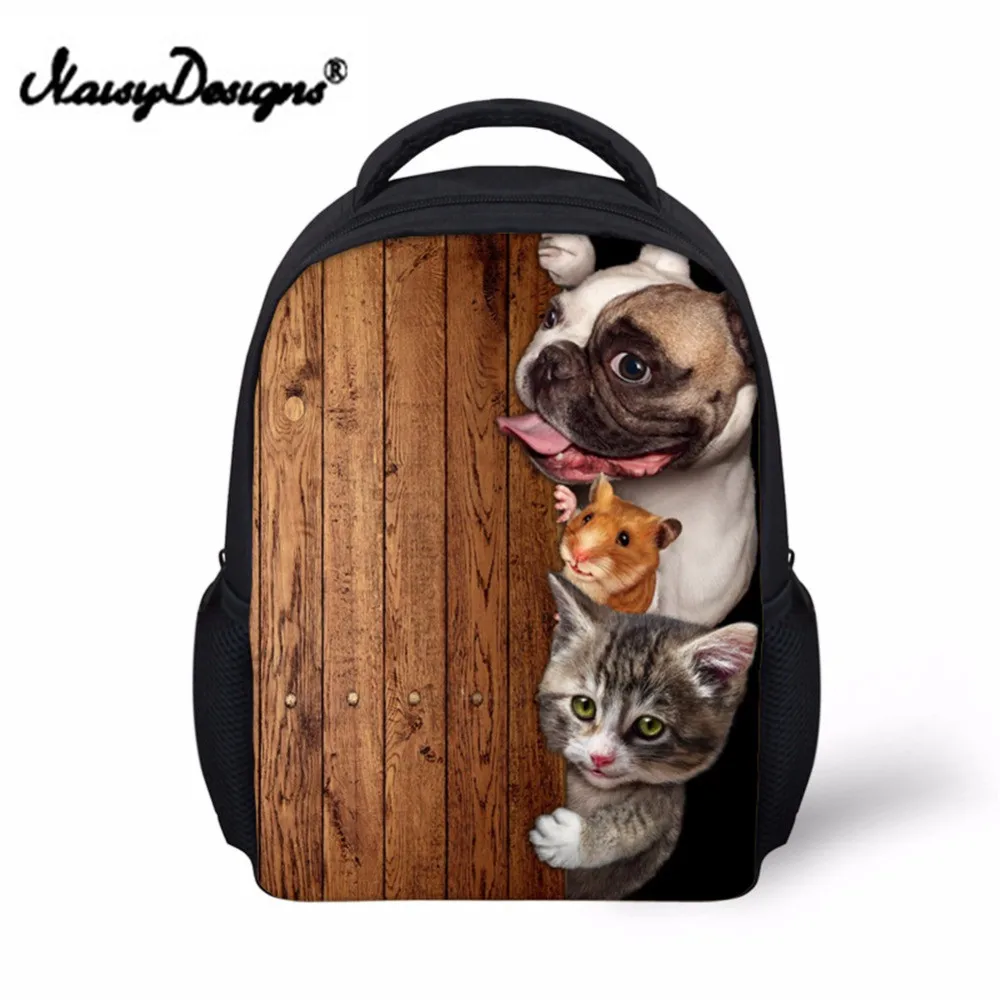 Noisy Designs/рюкзак с изображением животных собак и кошек школьные сумки цветным