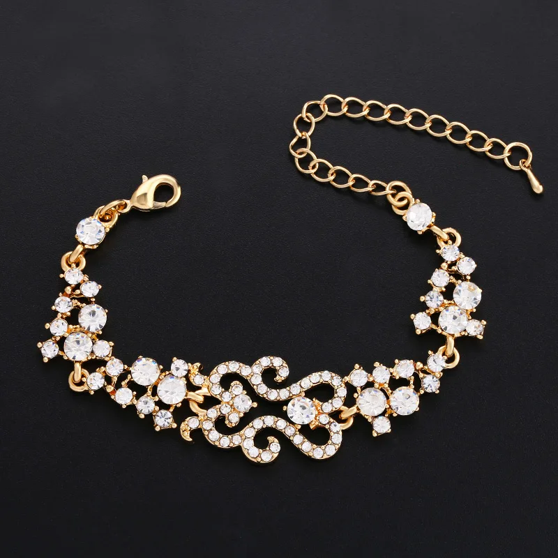 OCESRIO Модный свадебный браслет с кристаллами Свадебные украшения австрийскими