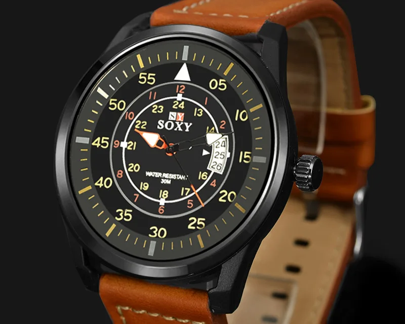 Мужские Роскошные Кварцевые часы Montre Homme модные дизайнерские кварцевые новинка