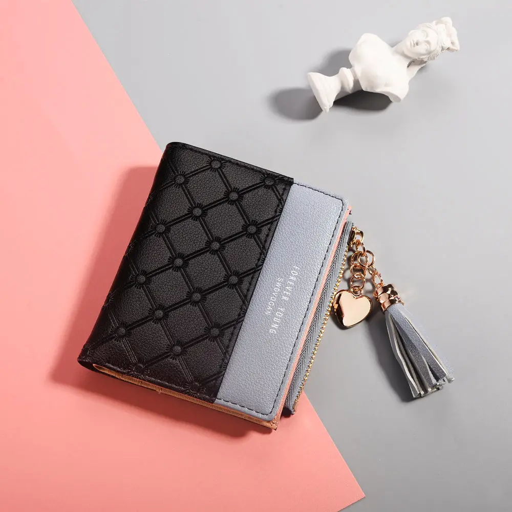 

Women's wallet 2019 New Cute Fashion Purse Leather Long Zip Wallet Coin Card Holder Soft Leather Phone Card Female Clutch 115Q