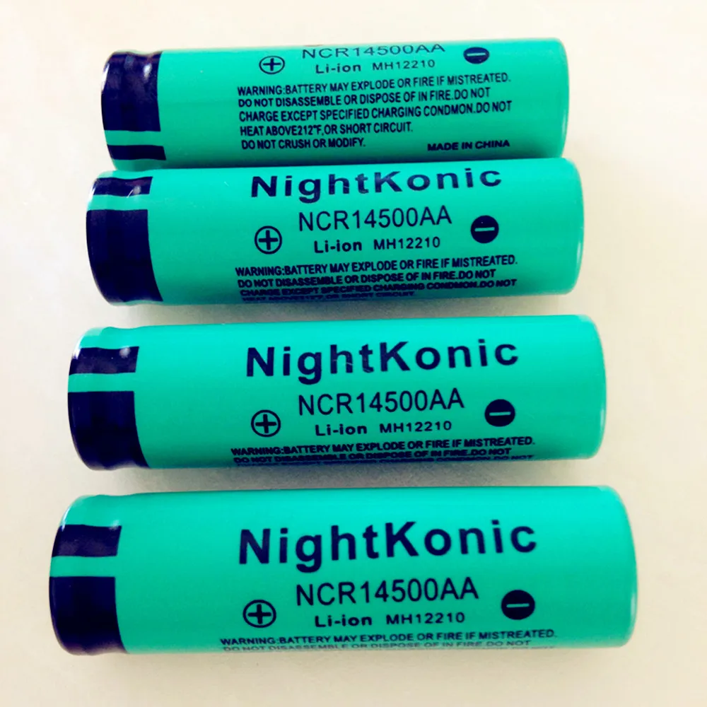 Оригинальная Nightkonic 1 шт./лот 14500 аккумуляторная батарея 3 7 v литий-ионная |